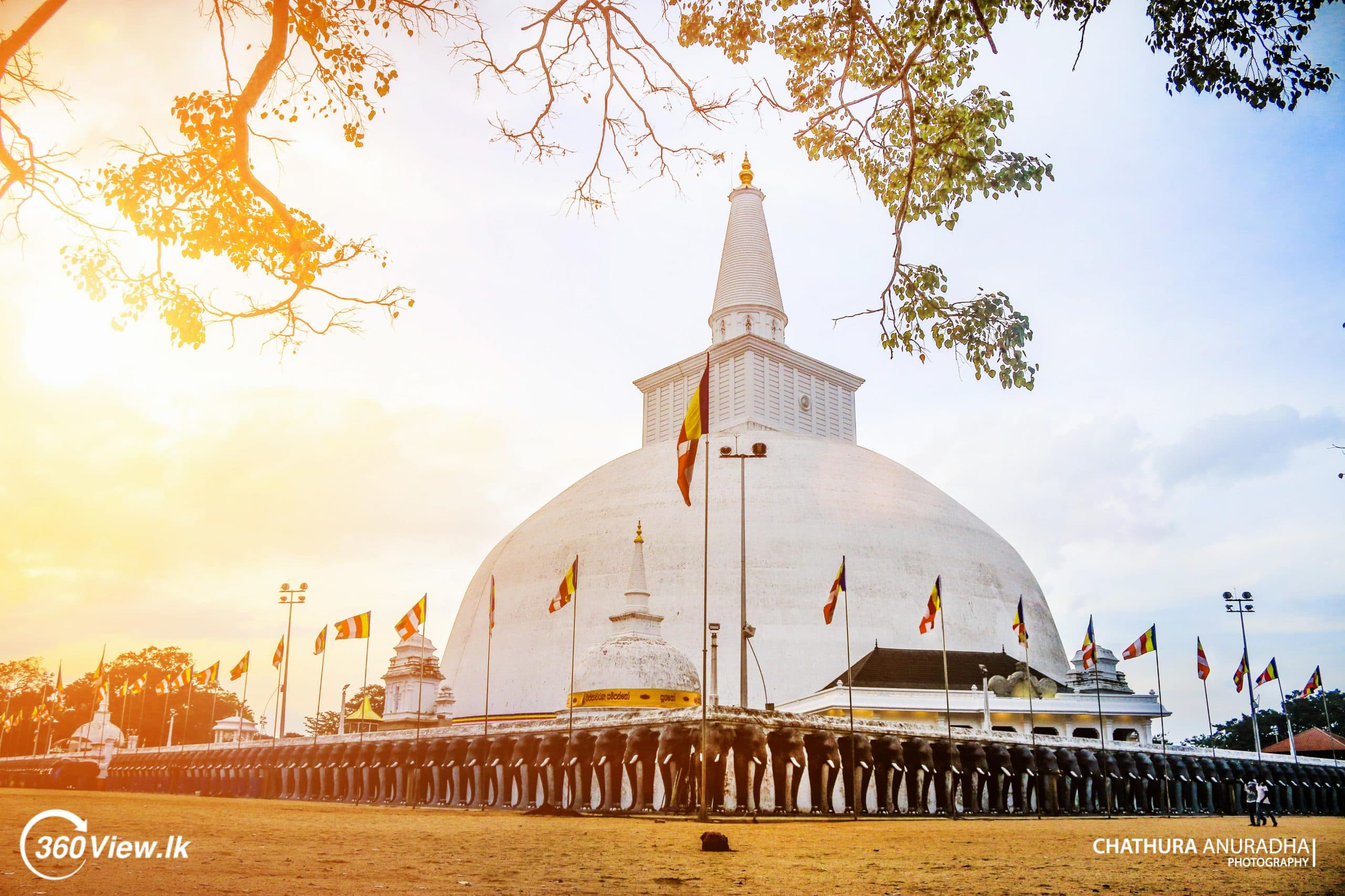 The Ruwanwelisaya stupa in the sacred city of Anuradhapura