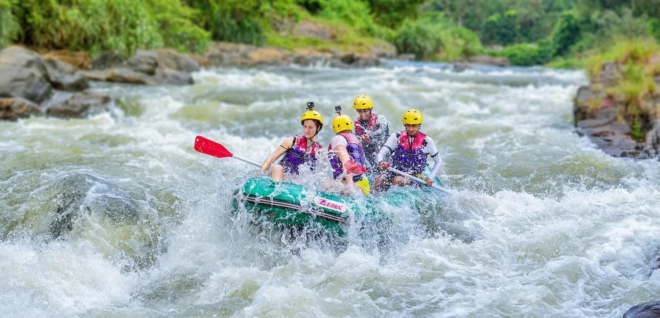White-water rafting on the Kelani River at Kitulgala