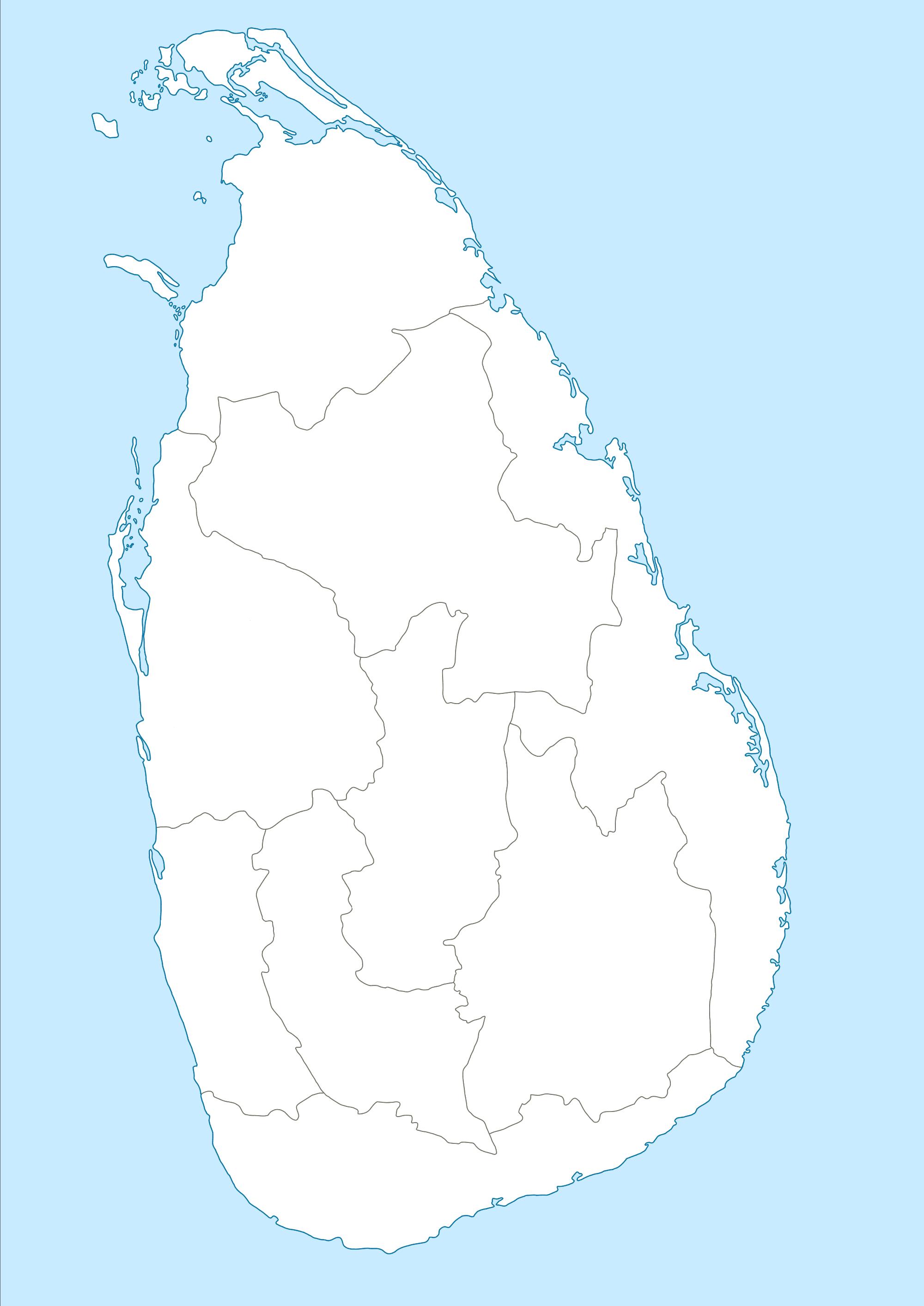 Map of Sri Lanka
